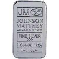 johnson matthey silver bar fine